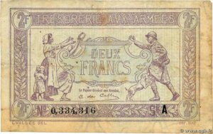 2 francs Trésorerie aux armées type 1917