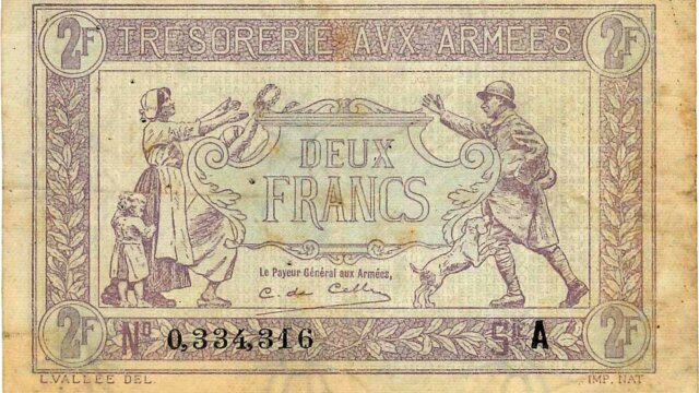 2 francs Trésorerie aux armées type 1917