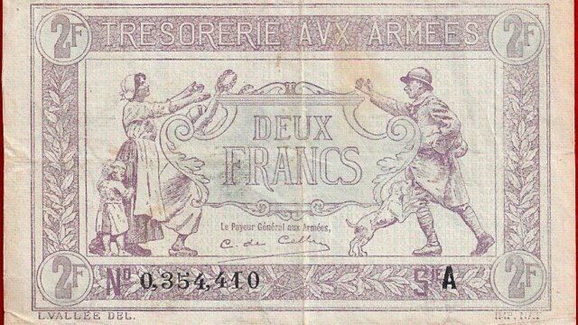 2 francs Trésorerie aux armées type 1917