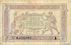 2 francs Trésorerie aux armées type 1917