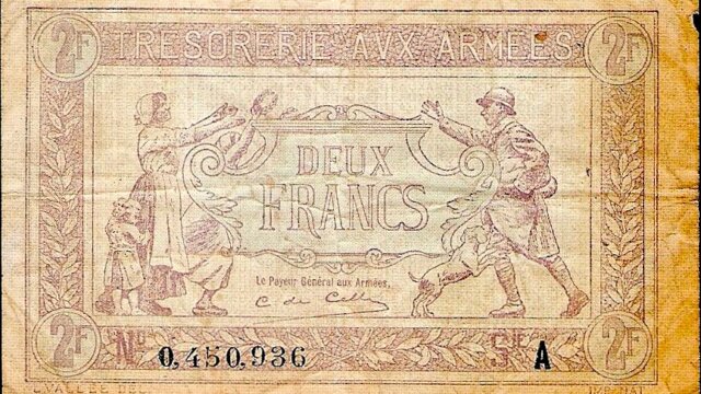 2 francs Trésorerie aux armées type 1917