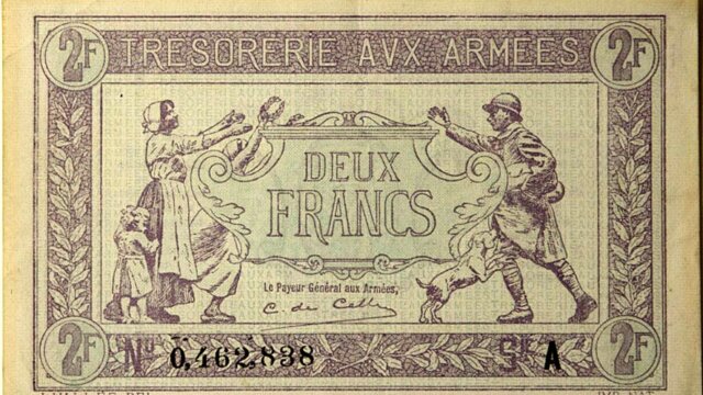 2 francs Trésorerie aux armées type 1917