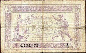 2 francs Trésorerie aux armées type 1917