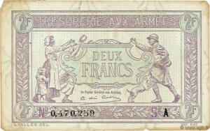 2 francs Trésorerie aux armées type 1917