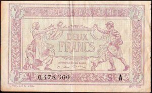 2 francs Trésorerie aux armées type 1917