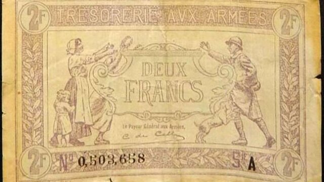 2 francs Trésorerie aux armées type 1917