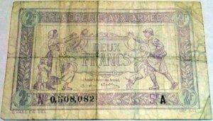 2 francs Trésorerie aux armées type 1917