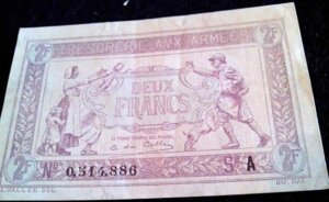 2 francs Trésorerie aux armées type 1917