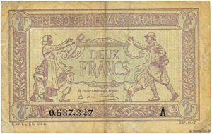 2 francs Trésorerie aux armées type 1917