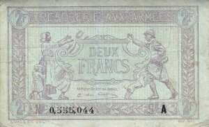 2 francs Trésorerie aux armées type 1917