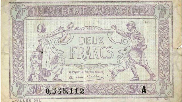 2 francs Trésorerie aux armées type 1917