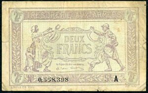 2 francs Trésorerie aux armées type 1917