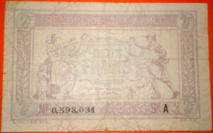 2 francs Trésorerie aux armées type 1917