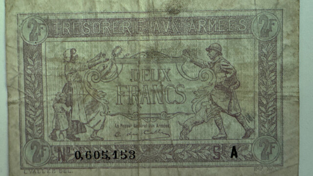 2 francs Trésorerie aux armées type 1917