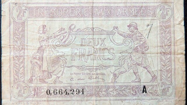 2 francs Trésorerie aux armées type 1917