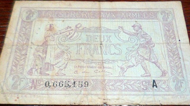 2 francs Trésorerie aux armées type 1917