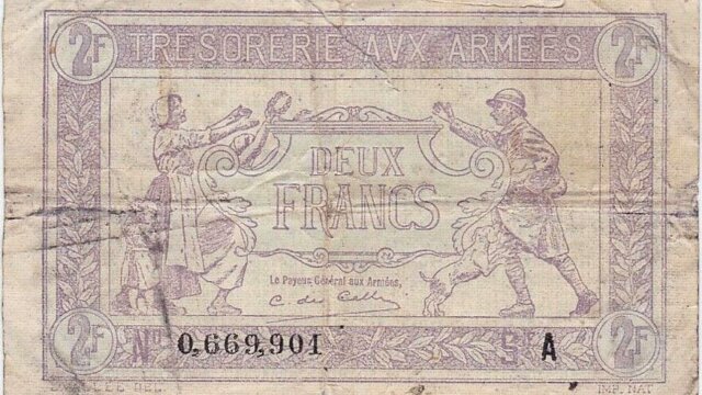 2 francs Trésorerie aux armées type 1917