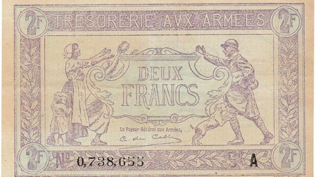 2 francs Trésorerie aux armées type 1917