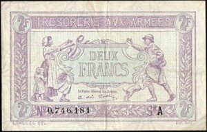 2 francs Trésorerie aux armées type 1917