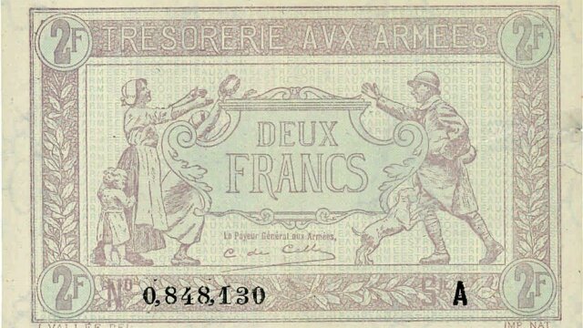 2 francs Trésorerie aux armées type 1917