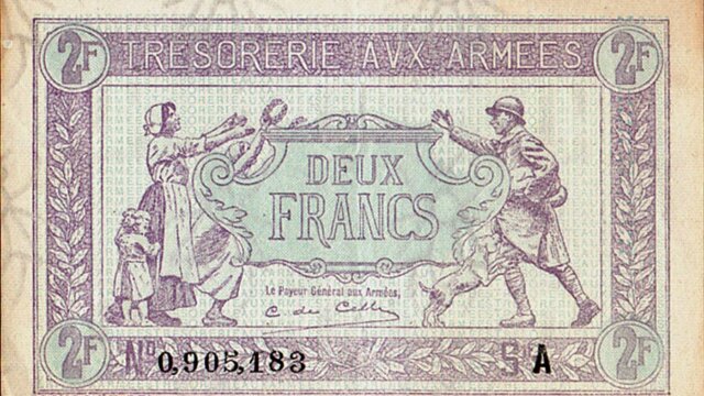 2 francs Trésorerie aux armées type 1917