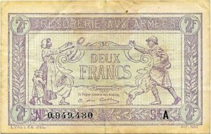 2 francs Trésorerie aux armées type 1917