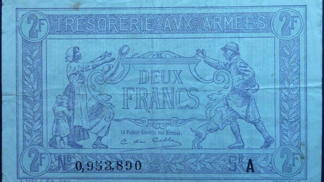 2 francs Trésorerie aux armées type 1917