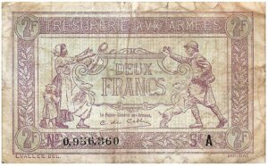 2 francs Trésorerie aux armées type 1917