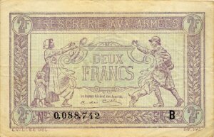 2 francs Trésorerie aux armées type 1917