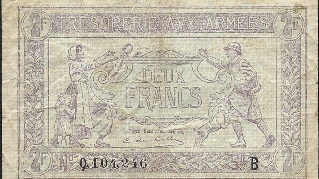 2 francs Trésorerie aux armées type 1917