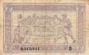 2 francs Trésorerie aux armées type 1917