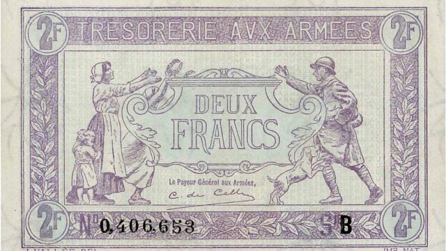 2 francs Trésorerie aux armées type 1917