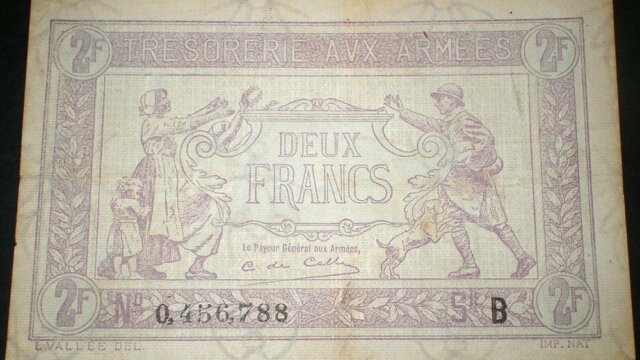 2 francs Trésorerie aux armées type 1917