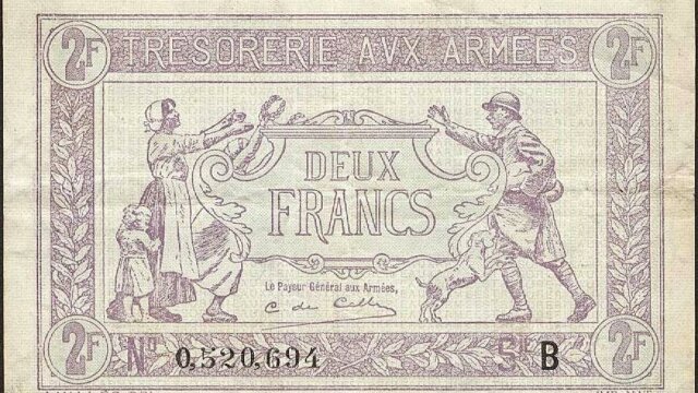 2 francs Trésorerie aux armées type 1917