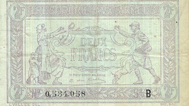 2 francs Trésorerie aux armées type 1917