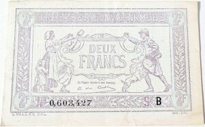 2 francs Trésorerie aux armées type 1917