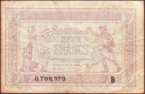 2 francs Trésorerie aux armées type 1917