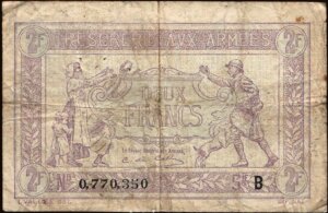 2 francs Trésorerie aux armées type 1917