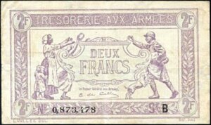 2 francs Trésorerie aux armées type 1917