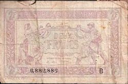 2 francs Trésorerie aux armées type 1917