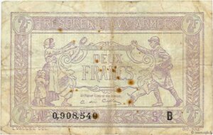 2 francs Trésorerie aux armées type 1917