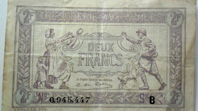 2 francs Trésorerie aux armées type 1917