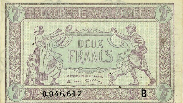 2 francs Trésorerie aux armées type 1917