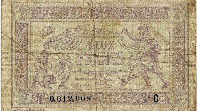 2 francs Trésorerie aux armées type 1917