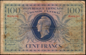 100 francs Marianne type 1943