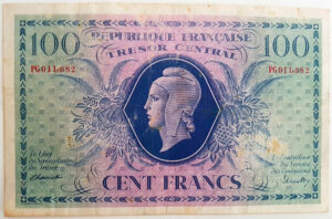 100 francs Marianne type 1943