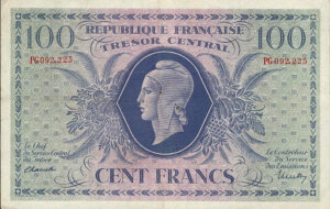 100 francs Marianne type 1943