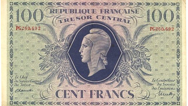 100 francs Marianne type 1943