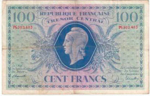 100 francs Marianne type 1943