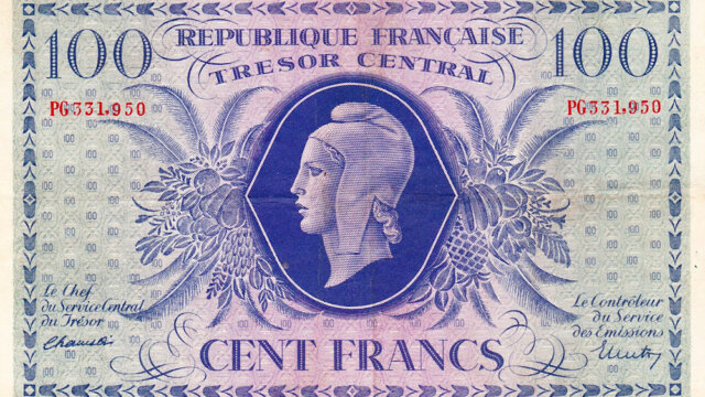 100 francs Marianne type 1943